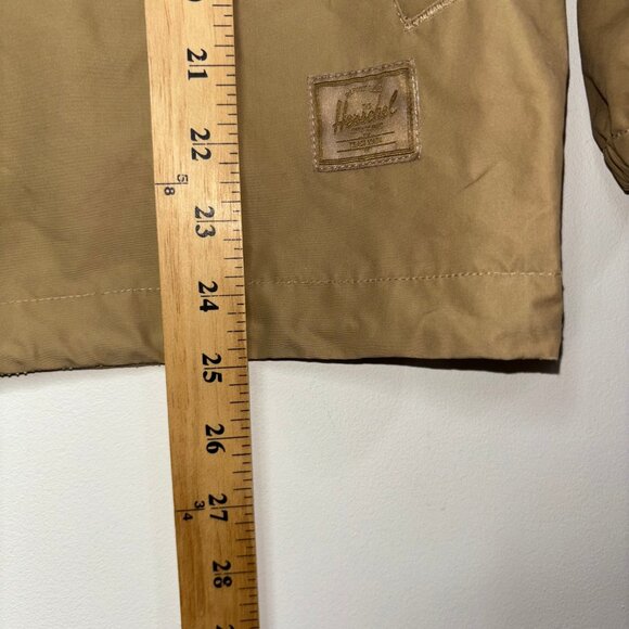 Herschel Supply Co Men's Snap Closure Jacket Size M Beige Khaki Cotton Blend - Picture 12 of 13